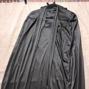 Black Satin Drape Cardigan